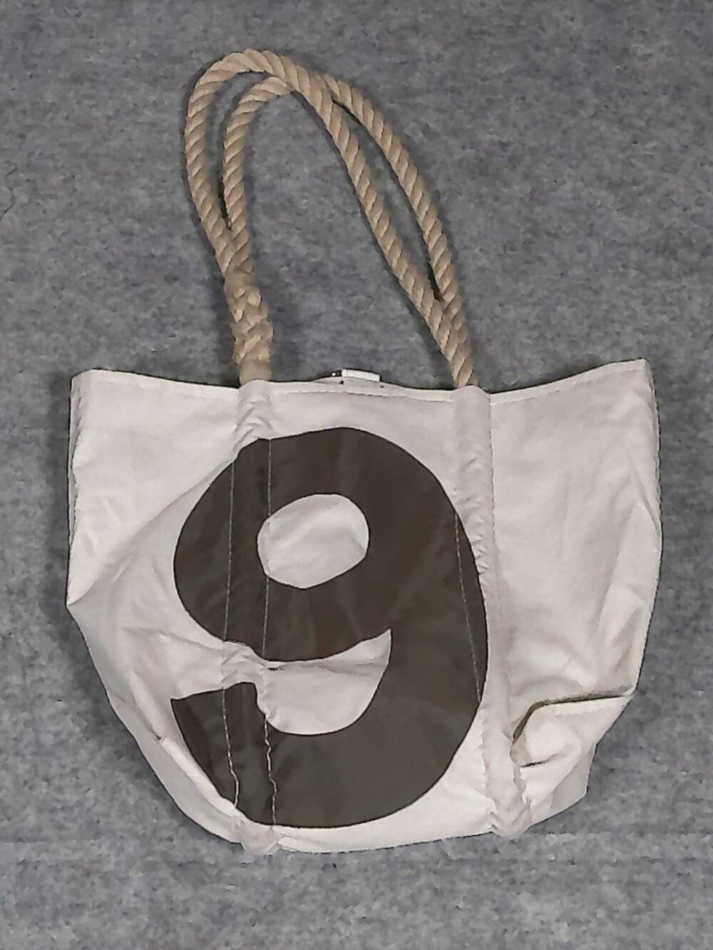 Sea Bags Maine Recycled Sailcloth Rope Handle Tote Bag #9 Nautical